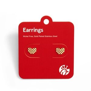 Chick-fil-A® Waffle Fry Heart Earrings